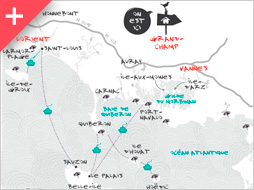 Carte localisation Gites de Lerio - Vignette