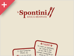 Menu Le Spontini - Page 1 et 2 - Vignette